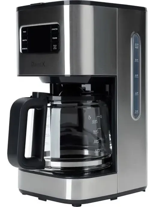 Капельная кофеварка RAGEX R404, 1.38л, 1000Вт, цвет: 900 (серебристая)