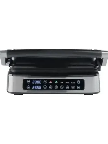 Электрический гриль RAGEX R782, 2000Вт, цвет: 900 (серебристый)