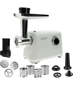 Электрическая мясорубка RAGEX R805, 2000Вт, цвет: 105 (зефирная) на скидке