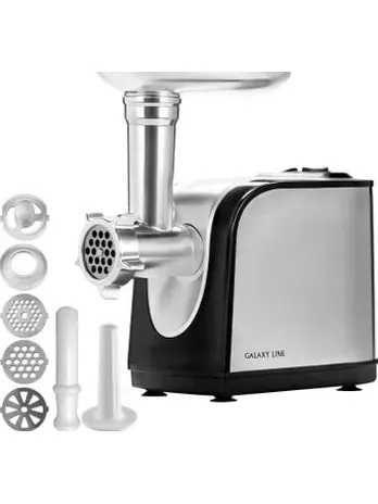 Мясорубка электрическая Galaxy LINE GL 2416,  серебристый с черным