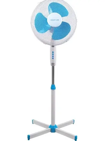 Вентилятор напольный Galaxy LINE GL 8110, белый с голубым