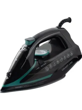 Утюг Galaxy LINE GL 6136, черный с зеленым