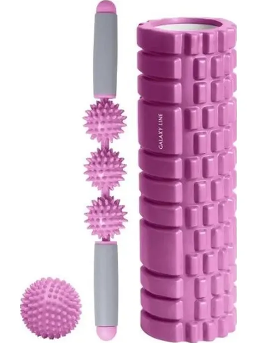 Набор массажных роликов Galaxy LINE GL1032, розовый