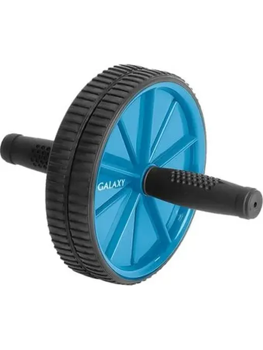 Ролик для пресса Galaxy LINE GL1012, черный с голубым