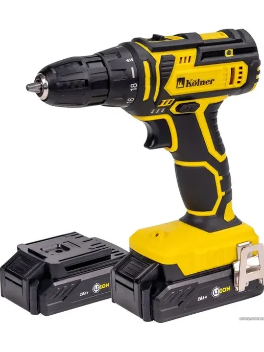 Дрель-шуруповерт аккум, 16В, 30 Нм, Kolner KCD 16-2L