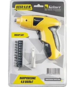 Отвертка аккумуляторная, 4.8В, 2.5Нм, Kolner KCSD 4.8М на скидке