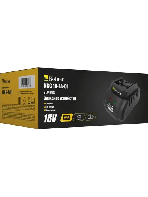 Зарядное устройство 18В UNI-M Standard, 1А, Kolner KBC 18-1A-01
