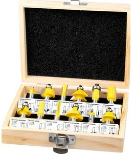 Набор фрез по дереву, диаметр 6мм-32мм, диаметр хвостовика 8мм, Kolner на скидке