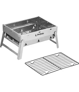 Мангал-барбекю складной с решеткой, 35х27х20 см, нержавеющая сталь, PE на скидке