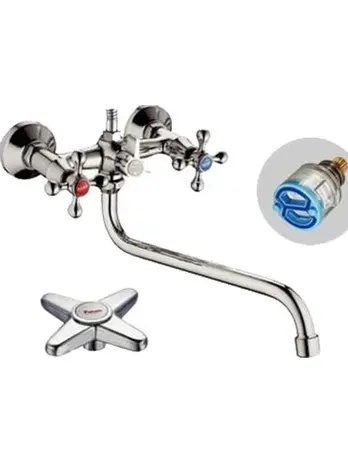 смеситель POTATO ванна 1/2 кер. P2265 крест №11