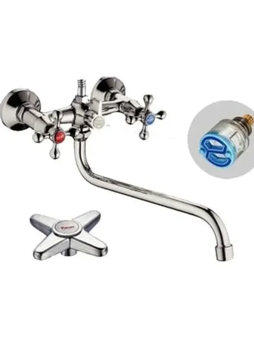 смеситель POTATO ванна 1/2 кер. P2265 крест №11