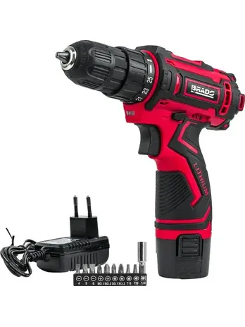 Дрель-шуруповерт аккумуляторный BRADO DF410B