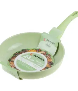 Сковорода ф 24х5.5 см,PERFECTO LINEA,  для индукц. Зеленая на скидке