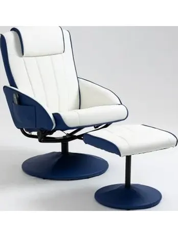 Кресло вибромассажное Angioletto Barone Blu Bianco