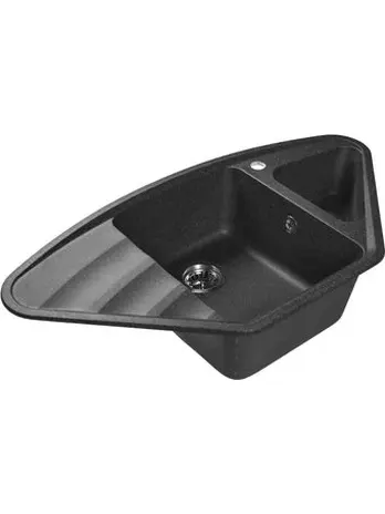 LEX HARUNA 950 BLACK мраморная мойка