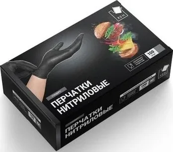 SEMPB4 Перчатки нитрил.черные,р.XL,