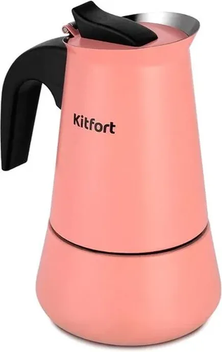 Кофеварка гейзерная KITFORT KT-7148-1 (темно-коралловый)