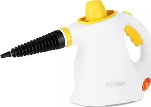 Пароочиститель KITFORT KT-9194-1 (бело-желтый)