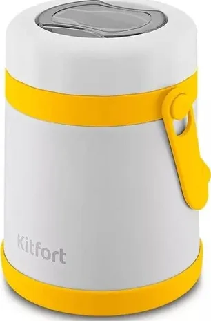 Ланч-бокс KITFORT KT-1241-1 (бело-желтый)