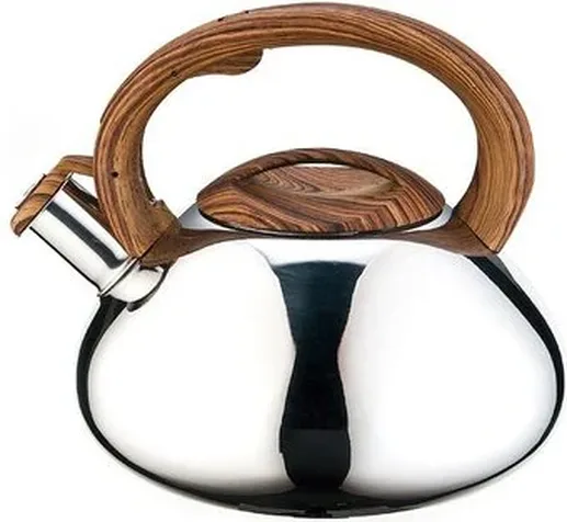Чайник со свистком, нержавеющая сталь, 3.0 л, Hibiscus, PERFECTO LINEA
