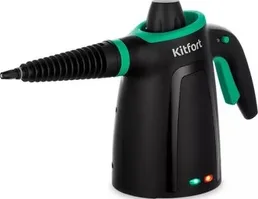 Пароочиститель Kitfort KT-9170-2 (черно-зеленый) на скидке