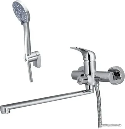 MAXONOR MN2277 Смеситель для ванны с длинным изливом 00-00015823
