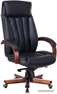 Кресло офисное Бюрократ T-9922WALNUT/BLACK на скидке