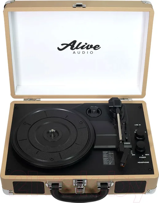 Проигрыватель виниловых пластинок Alive Audio Glam Latte c Bluetooth /