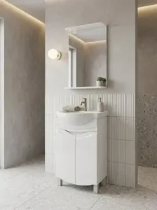 Зеркало на основе с полкой Гамма 36/2-400, 4812044015119 на скидке