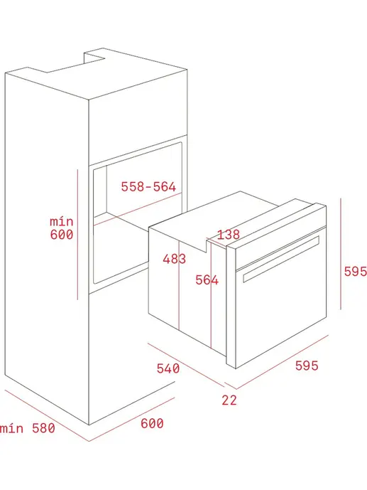Газовый духовой шкаф Teka HGS 740