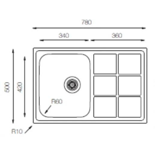 Мойка ZorG ZLL 7850 микродекор