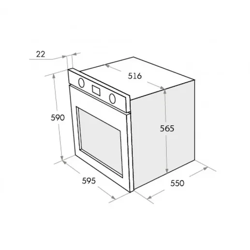 Шкаф духовой электрический MAUNFELD AEOC.575W