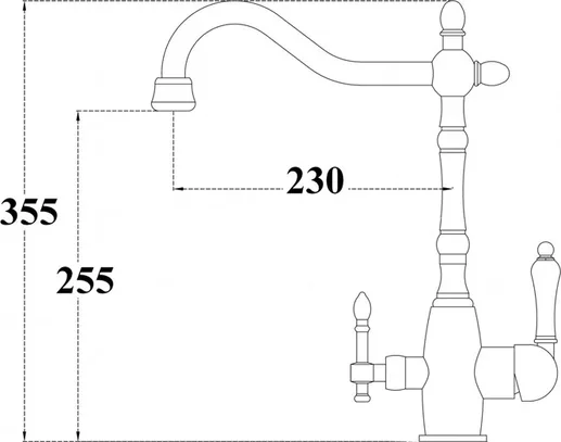 Смеситель для кухни ZorG ZR 312 YF-50 хром