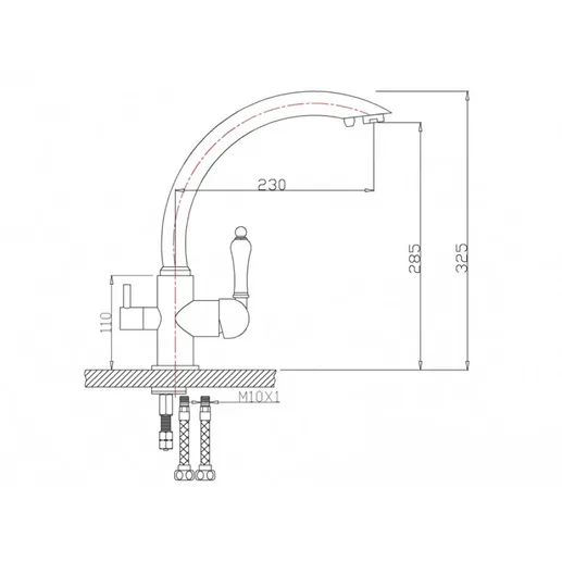 Смеситель для кухни ZorG ZR 314 YF-33 WHITE