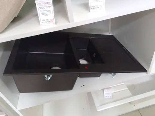 Мойка AquaSanita Tesa SQT 151 601 AW black metallic