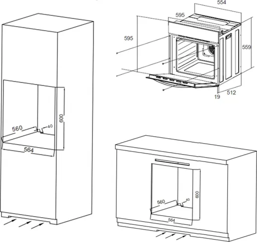 Шкаф духовой электрический MAUNFELD EOEC.564W