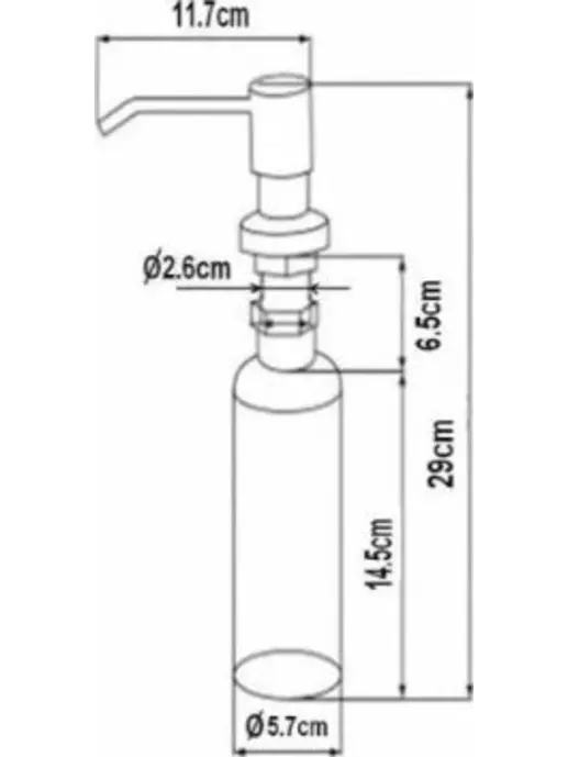 SZR 25-2 BR Дозатор жидкого мыла Zorg Inox