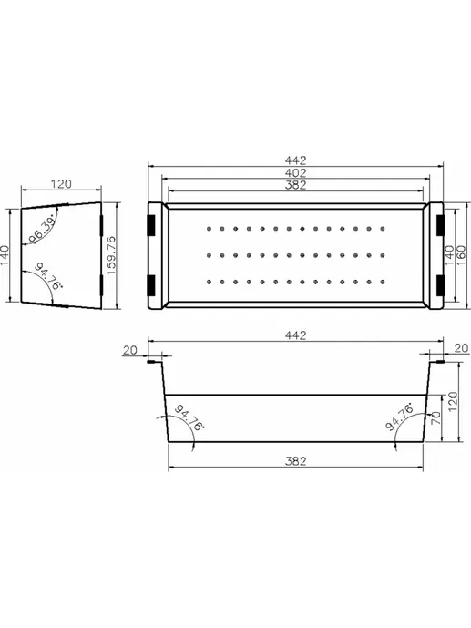 Многофункциональный коландер ZR-51 BR