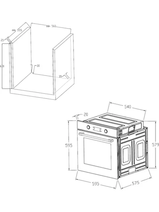 Шкаф духовой электрический MAUNFELD AEOH.749B