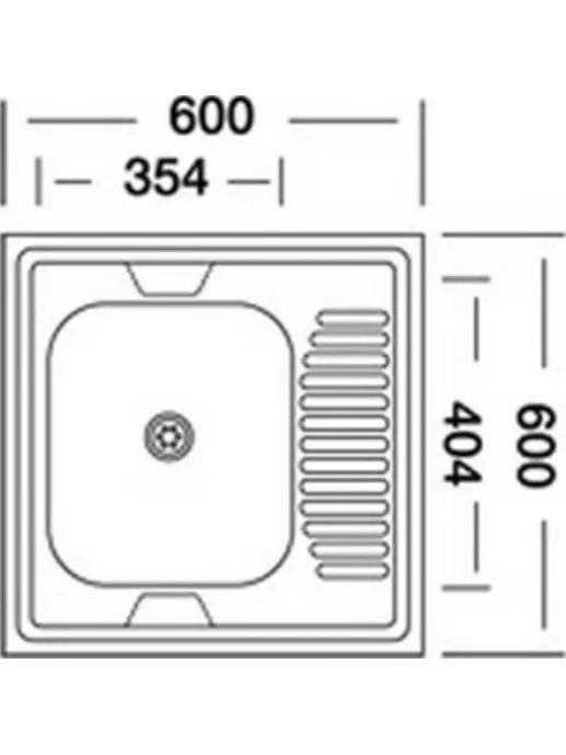 Мойка кухонная Kromevye EC 209 D (чаша слева)