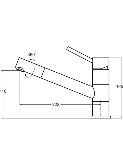 Смеситель AquaSanita 2765 202 (серый)