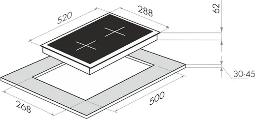 Индукционная варочная панель MAUNFELD EVSI292BK