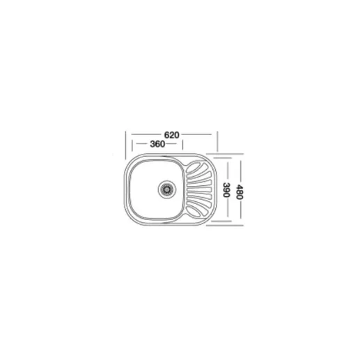 Мойка кухонная KROMEVYE EC 305 D