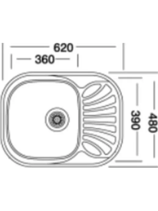 Мойка кухонная KROMEVYE EC 305 D