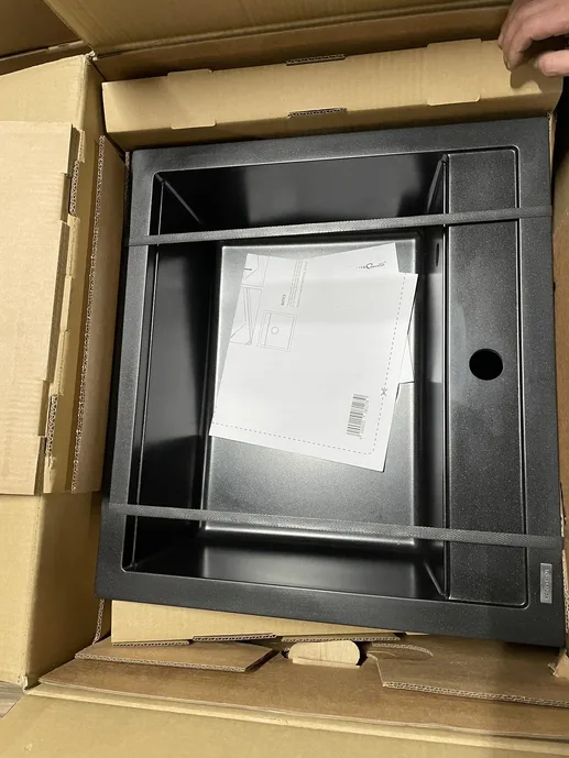 Мойка AquaSanita Quadro SQQ 100 601 W black metallic