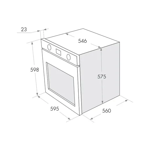 Шкаф духовой газовый MAUNFELD MGOG.673W