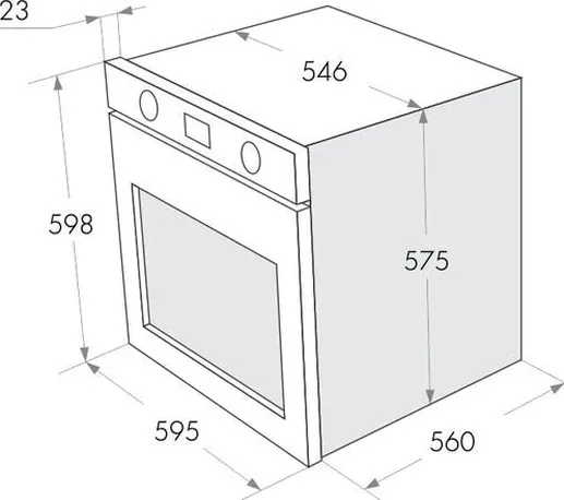Шкаф духовой газовый MAUNFELD MGOG,673B (Турция)
