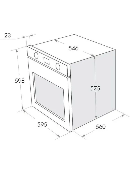 Шкаф духовой газовый MAUNFELD MGOG.673B