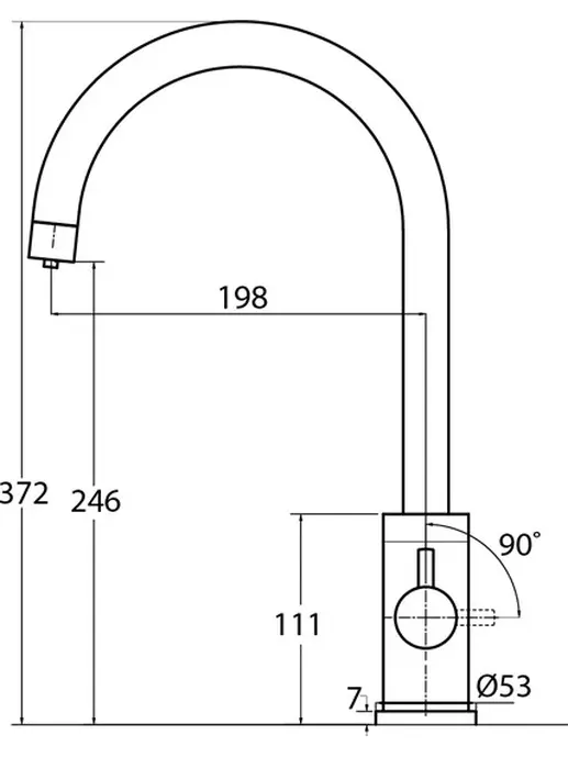 Смеситель AquaSanita Sabiaduo 2963 002 nickel