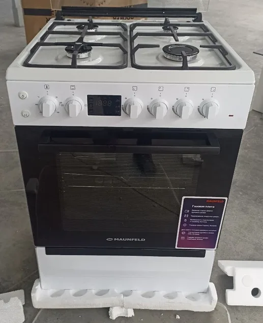 Газовая плита с электрической духовкой MAUNFELD MGC60ECW05